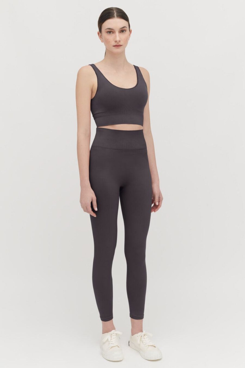 Cuyana Stretch Bijgesneden Tops Dames Grijs | BMT8986RU