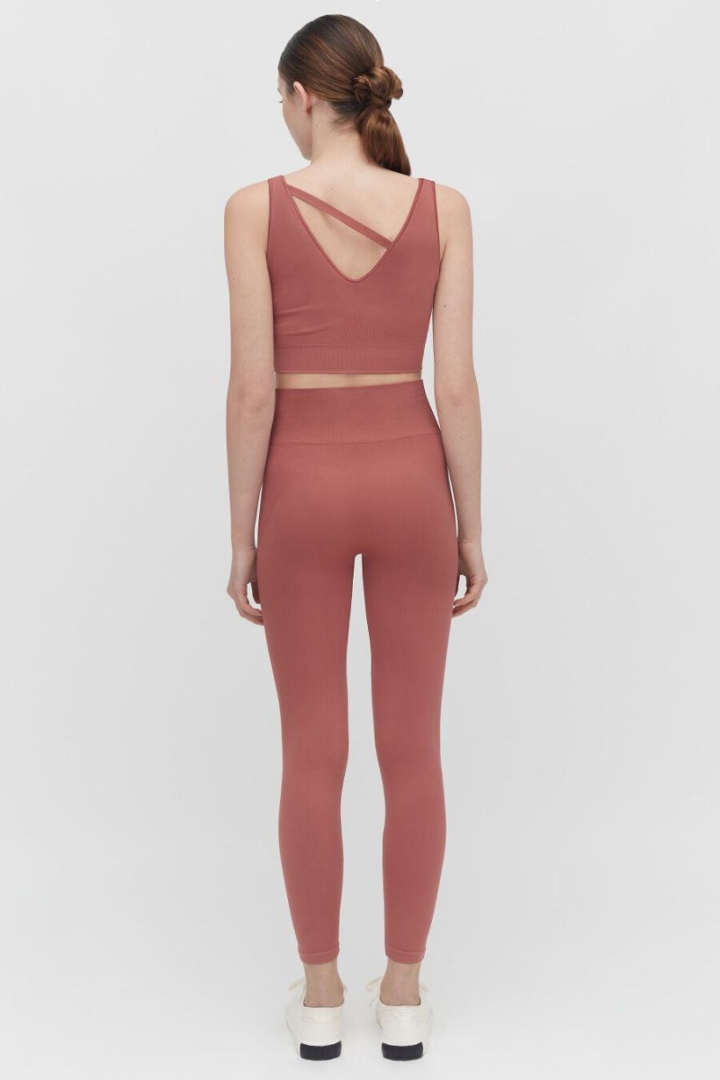 Cuyana Stretch Bijgesneden Tops Dames Roze | YVM3855EN
