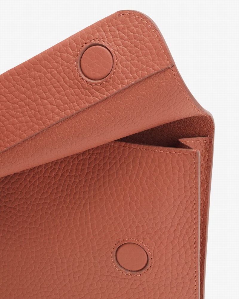 Cuyana System Flap Koppelingstassen Dames Rood Bruin | XKZ585KC