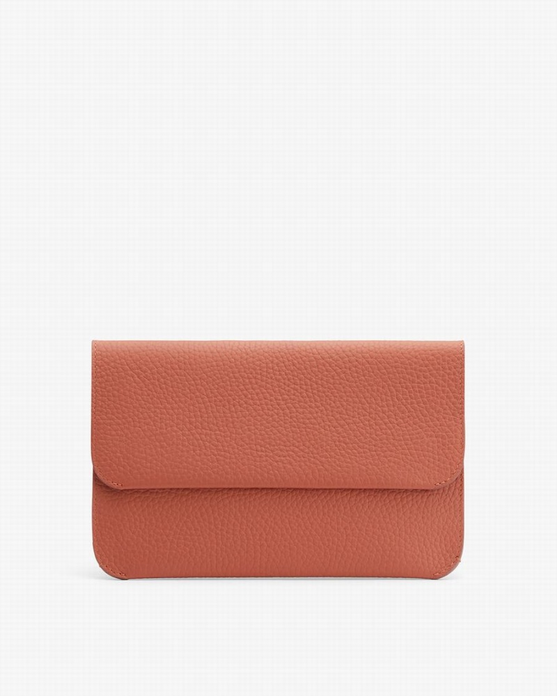 Cuyana System Flap Koppelingstassen Dames Rood Bruin | XKZ585KC