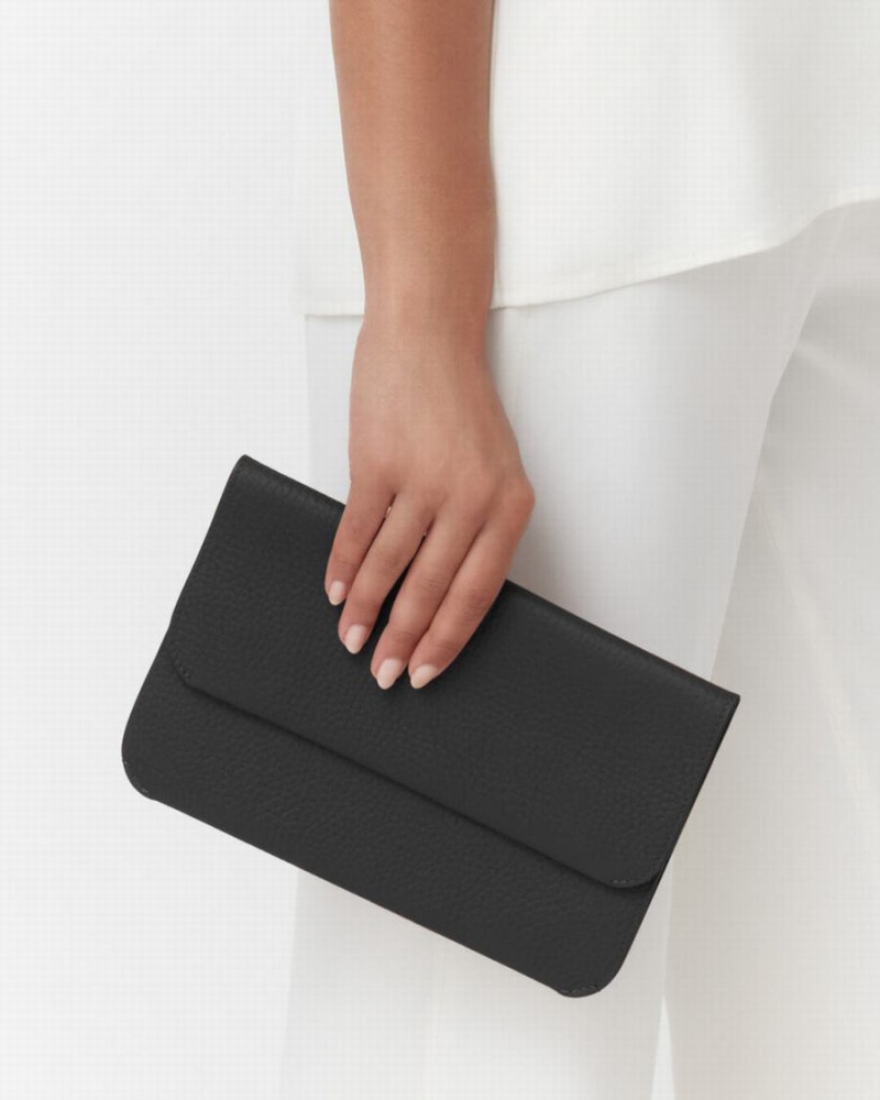 Cuyana System Flap Koppelingstassen Dames Zwart | SWY8480EA