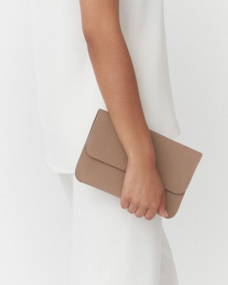 Cuyana System Flap Koppelingstassen Dames Khaki | ENA7046HI