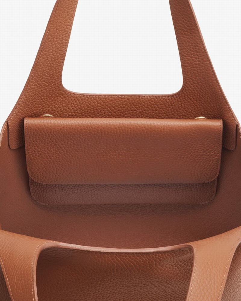 Cuyana System Flap Koppelingstassen Dames Bruin | JHN8756EM