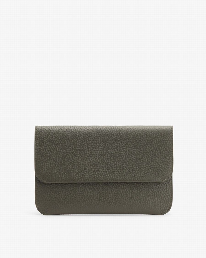 Cuyana System Flap Koppelingstassen Dames Donkergroen | BEN379OM