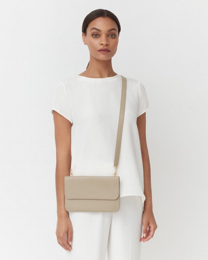 Cuyana System Flap Koppelingstassen Dames Grijs | SHL1245CQ