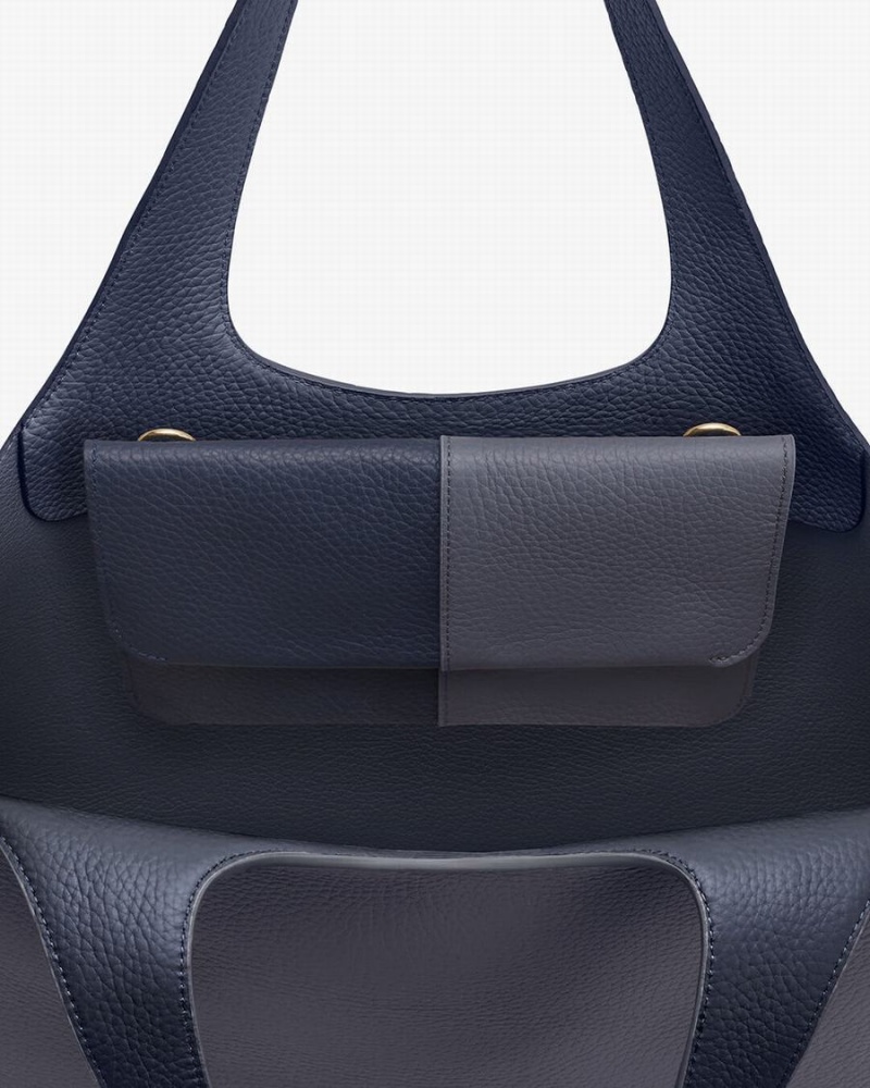Cuyana System Flap Koppelingstassen Dames Donkerblauw | GSK6359YZ