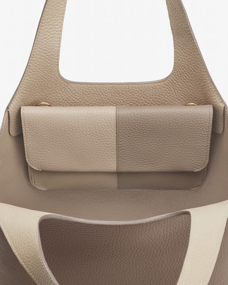 Cuyana System Flap Koppelingstassen Dames Grijs | SUX373UF