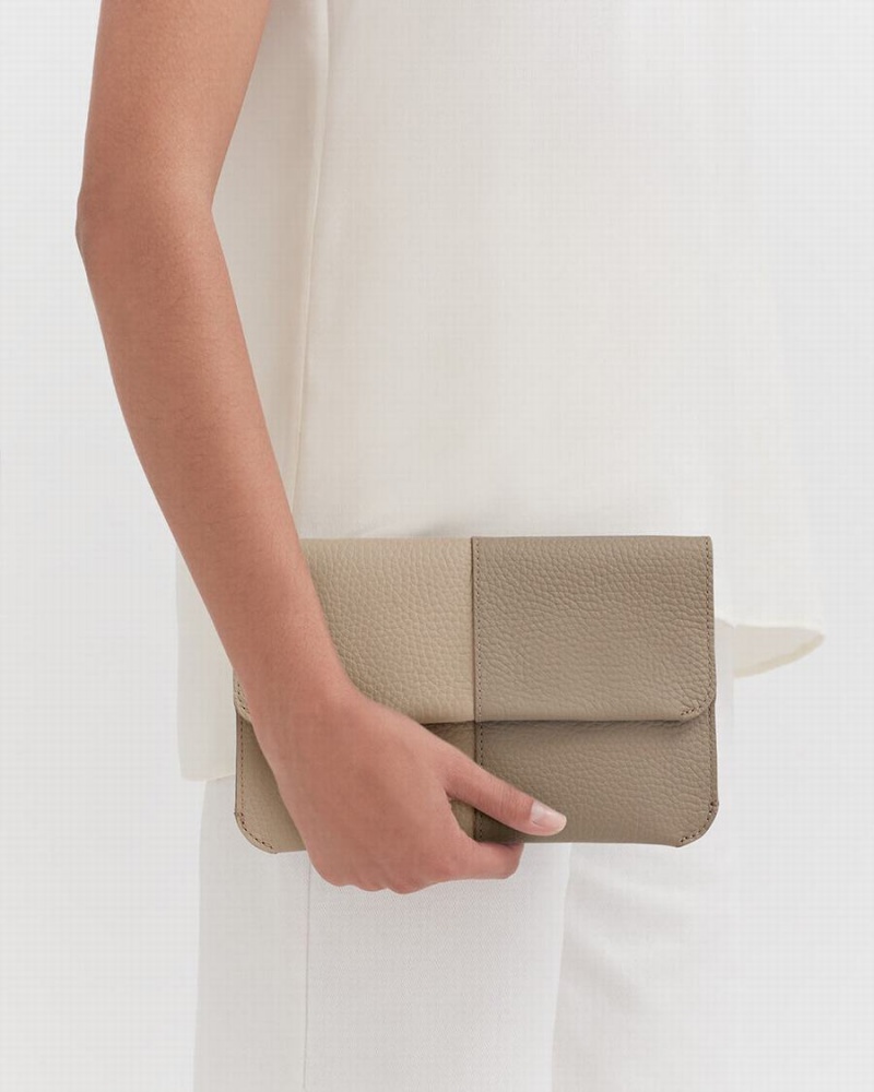 Cuyana System Flap Koppelingstassen Dames Grijs | SUX373UF