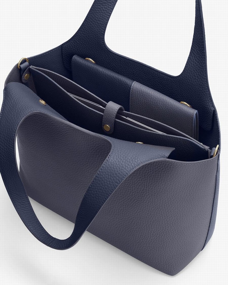 Cuyana System Laptoptassen Dames Donkerblauw | QST8388HT