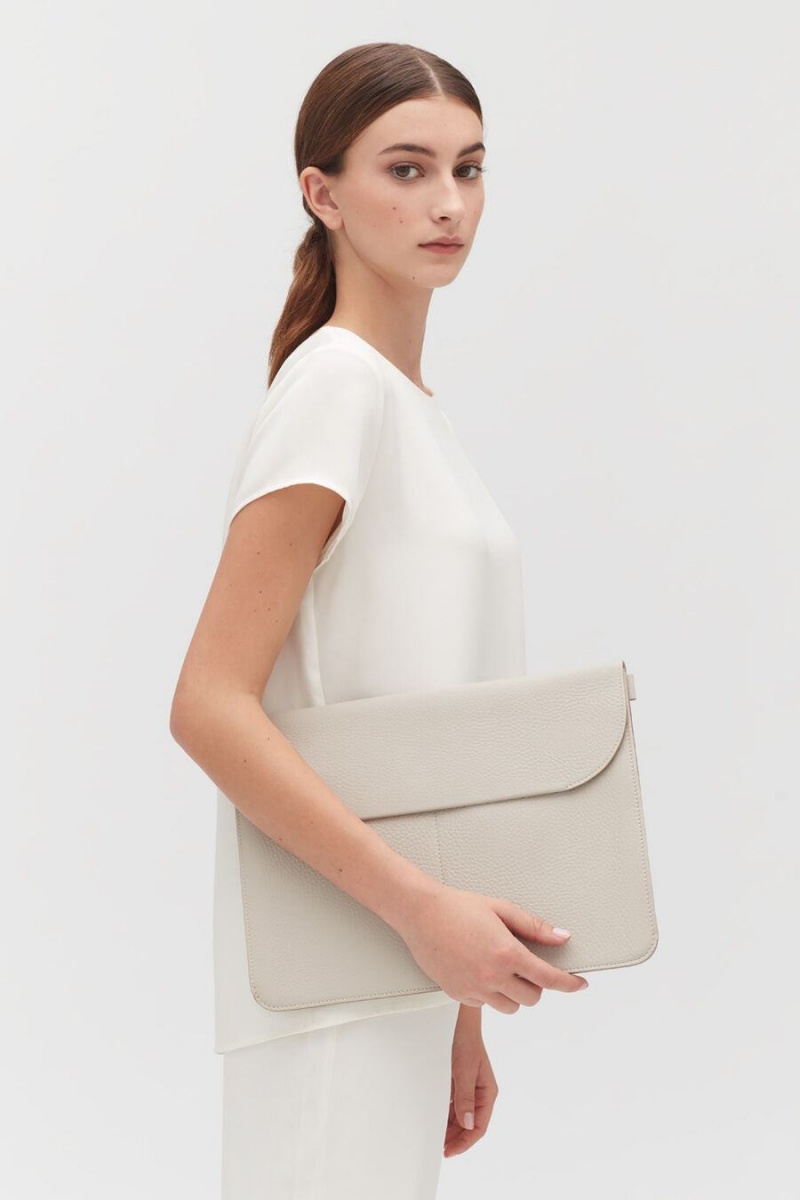 Cuyana Tech Carryall 13-inch Portefeuille Dames Lichtgrijs | MQF610VM