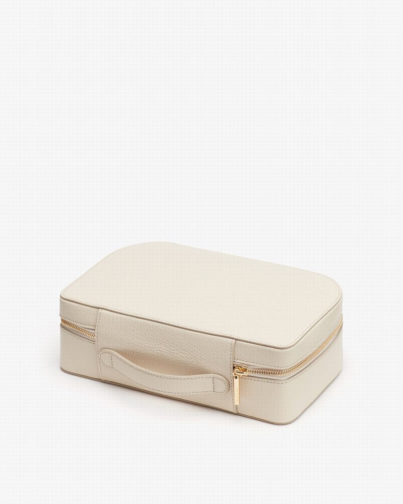 Cuyana Travel Beauty Geval Tas Dames Wit | SDR8882WO