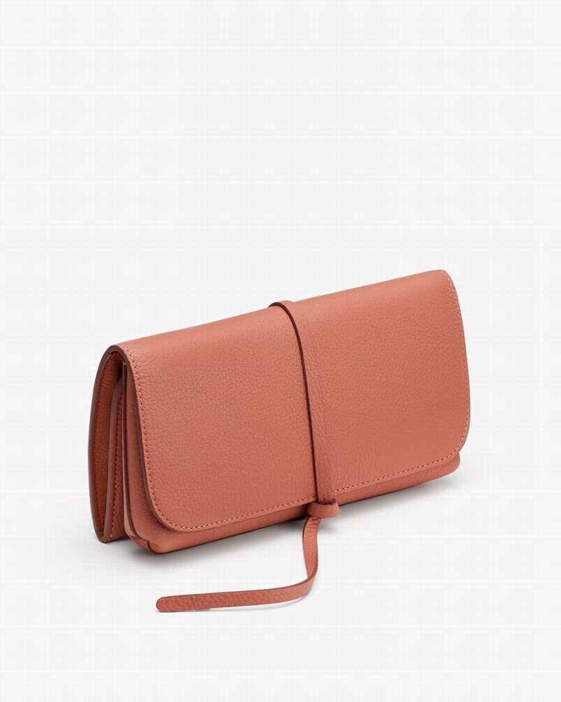 Cuyana Travel Beauty Roll Portefeuille Dames Rood Bruin | UFF4640JI