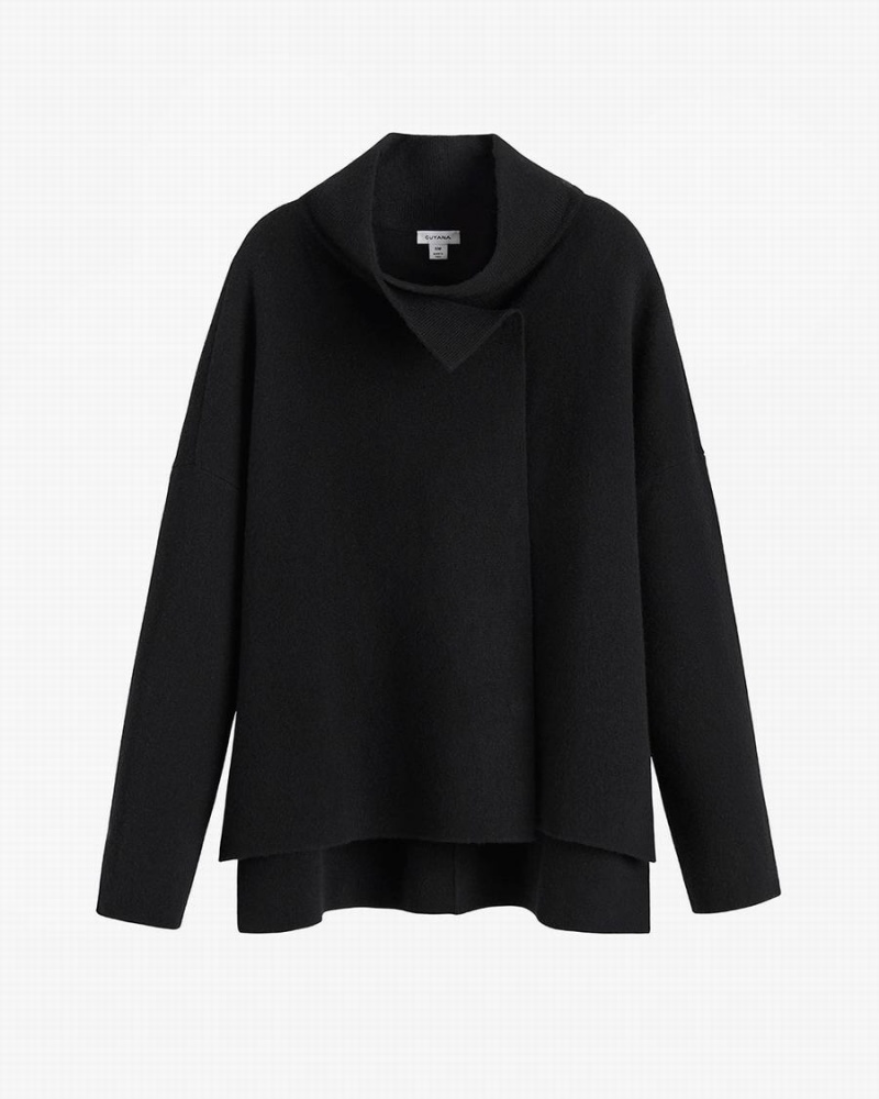 Cuyana Wol Cashmere Kort Jassen Dames Zwart | GJT8966FO