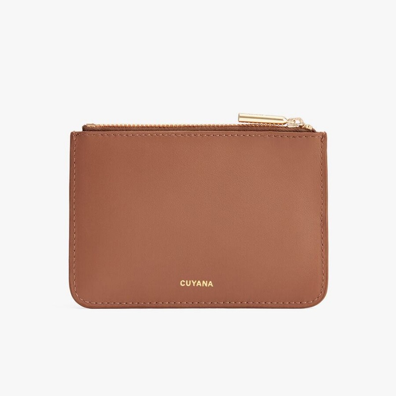 Cuyana Zero Waste Slim Leren Zak Dames Bruin | GYS2045MG