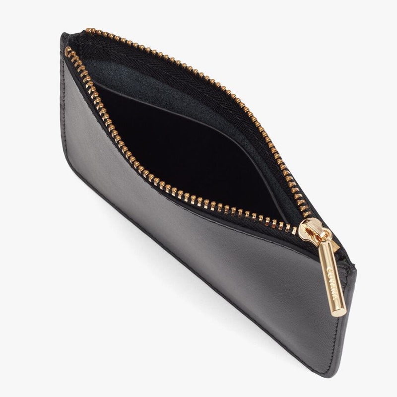 Cuyana Zero Waste Slim Leren Zak Dames Zwart | GMY2612NY